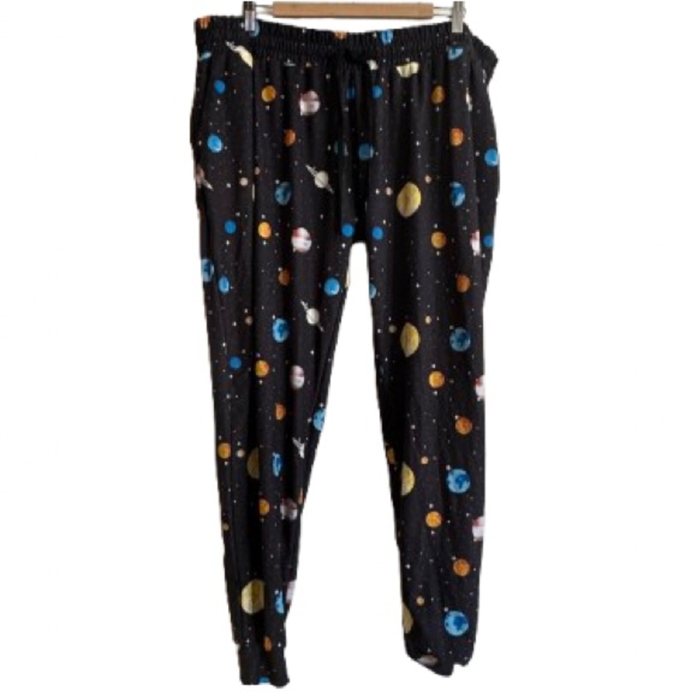 Black Planet Print Jogger Pants -Size 3X/4X